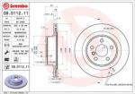 BREMBO Disc frana BREMBO 09. D112.11 - automobilus