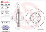 BREMBO Disc frana BREMBO PRIME LINE - UV Coated 09. C654.11 (09.C654.11)