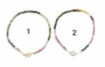  Bratara Turmalina Mixt Diametru 58 mm - Margele Rotunde Fatetate - 2, 6 - 2, 7 mm - Accesorii GF - Argint 925