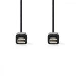 Nedis Mini DisplayPort kábel - 1 m - Fekete (CCGP37500BK10)