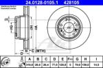 ATE Disc frana ATE 24.0128-0105.1 (24.0128-0105.1)