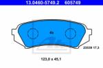 ATE set placute frana, frana disc ATE 13.0460-5749.2 (13.0460-5749.2)