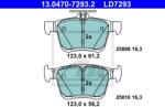 ATE set placute frana, frana disc ATE Ceramic 13.0470-7293.2 (13.0470-7293.2)