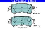 ATE set placute frana, frana disc ATE Ceramic 13.0470-5664.2 (13.0470-5664.2)