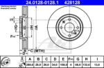 ATE Disc frana ATE 24.0128-0128.1 (24.0128-0128.1) - automobilus