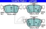 ATE set placute frana, frana disc ATE Ceramic 13.0470-7320.2 (13.0470-7320.2)