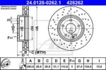 ATE Disc frana ATE 24.0128-0262.1 (24.0128-0262.1) - automobilus