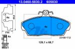 ATE set placute frana, frana disc ATE 13.0460-5830.2 (13.0460-5830.2)