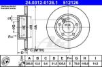 ATE Disc frana ATE 24.0312-0126.1 - automobilus