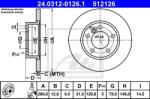 ATE Disc frana ATE PowerDisc 24.0312-0126.1 (24.0312-0126.1)