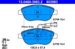 ATE set placute frana, frana disc ATE 13.0460-3983.2 (13.0460-3983.2)