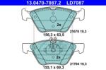 ATE set placute frana, frana disc ATE Ceramic 13.0470-7087.2 (13.0470-7087.2)