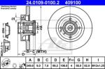 ATE Disc frana ATE 24.0109-0100.2 (24.0109-0100.2) - automobilus