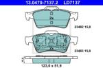 ATE set placute frana, frana disc ATE Ceramic 13.0470-7137.2 (13.0470-7137.2)