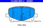 ATE set placute frana, frana disc ATE 13.0460-5891.2 (13.0460-5891.2)