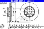 ATE Disc frana ATE 24.0120-0211.1 (24.0120-0211.1) - automobilus