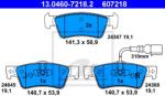 ATE set placute frana, frana disc ATE 13.0460-7218.2 (13.0460-7218.2)