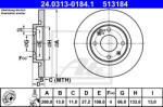 ATE Disc frana ATE PowerDisc 24.0313-0184.1 (24.0313-0184.1)