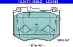 ATE set placute frana, frana disc ATE Ceramic 13.0470-4883.2 (13.0470-4883.2)