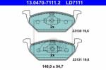 ATE set placute frana, frana disc ATE Ceramic 13.0470-7111.2 (13.0470-7111.2)