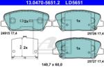 ATE set placute frana, frana disc ATE 13.0470-5651.2 - automobilus