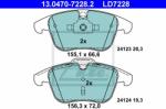 ATE set placute frana, frana disc ATE 13.0470-7228.2 - automobilus