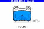 ATE set placute frana, frana disc ATE 13.0460-4034.2 (13.0460-4034.2)