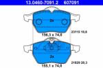 ATE set placute frana, frana disc ATE 13.0460-7091.2 (13.0460-7091.2)