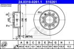 ATE Disc frana ATE PowerDisc 24.0310-0261.1 (24.0310-0261.1)