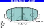 ATE set placute frana, frana disc ATE Ceramic 13.0470-5665.2 (13.0470-5665.2)