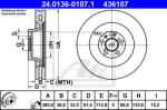 ATE Disc frana ATE 24.0136-0107.1 (24.0136-0107.1)