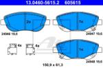 ATE set placute frana, frana disc ATE 13.0460-5615.2 (13.0460-5615.2)