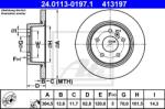 ATE Disc frana ATE 24.0113-0197.1 (24.0113-0197.1)