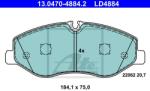 ATE set placute frana, frana disc ATE Ceramic 13.0470-4884.2 (13.0470-4884.2)