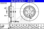 ATE Disc frana ATE 24.0112-0218.1 (24.0112-0218.1) - automobilus