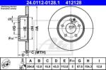 ATE Disc frana ATE 24.0112-0128.1 (24.0112-0128.1) - automobilus