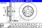 ATE Disc frana ATE 24.0121-0114.1 (24.0121-0114.1)