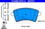 ATE set placute frana, frana disc ATE 13.0460-2741.2 (13.0460-2741.2)