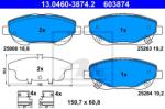 ATE set placute frana, frana disc ATE 13.0460-3874.2 (13.0460-3874.2)