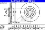 ATE Disc frana ATE 24.0130-0189.1 (24.0130-0189.1)