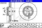 ATE Disc frana ATE 24.0128-0182.1 (24.0128-0182.1)
