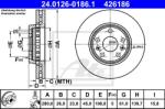 ATE Disc frana ATE 24.0126-0186.1 (24.0126-0186.1)