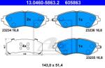 ATE set placute frana, frana disc ATE 13.0460-5863.2 (13.0460-5863.2)