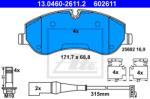 ATE set placute frana, frana disc ATE 13.0460-2611.2 (13.0460-2611.2)