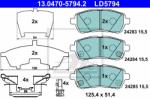 ATE set placute frana, frana disc ATE Ceramic 13.0470-5794.2 (13.0470-5794.2)