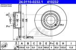 ATE Disc frana ATE 24.0110-0232.1 (24.0110-0232.1)
