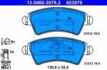 ATE set placute frana, frana disc ATE 13.0460-3978.2 (13.0460-3978.2)