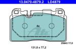 ATE set placute frana, frana disc ATE Ceramic 13.0470-4879.2 (13.0470-4879.2)