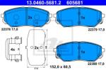 ATE set placute frana, frana disc ATE 13.0460-5681.2 (13.0460-5681.2)