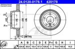 ATE Disc frana ATE 24.0120-0178.1 (24.0120-0178.1)